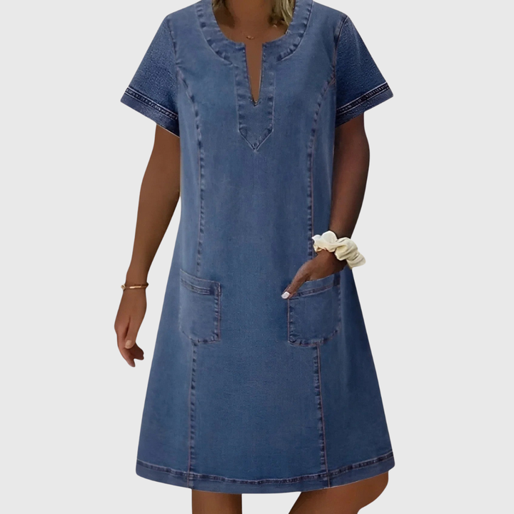Nora | Elegantes Jeanskleid