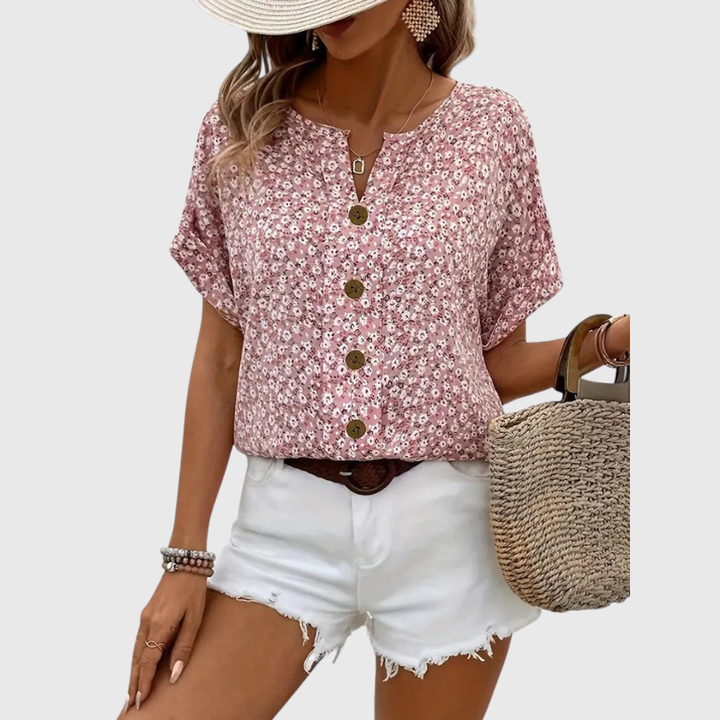 Lydia | Elegante Blumen-Top für den Sommer
