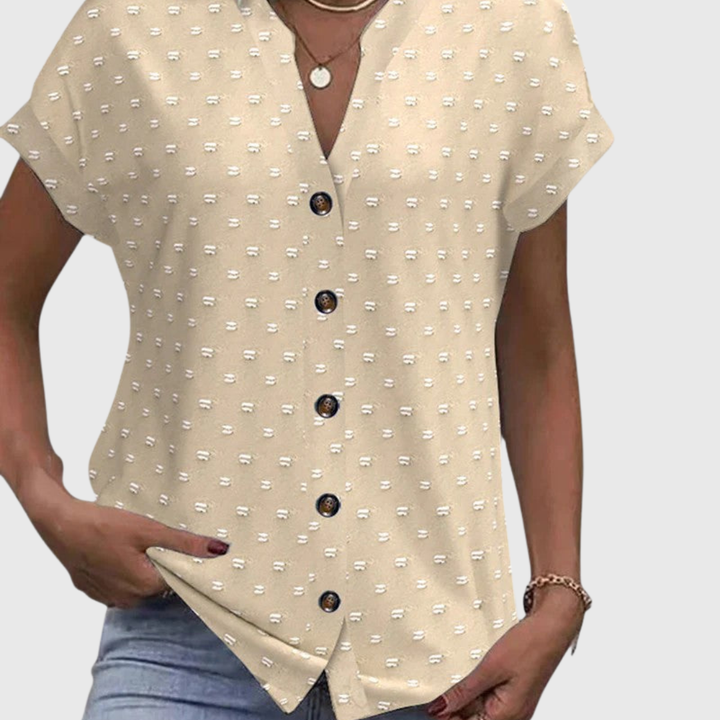 Rebecca | Bequeme V-Ausschnitt Bluse