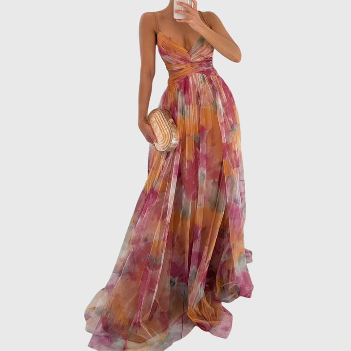 Caroline | Maxi Blumenkleid