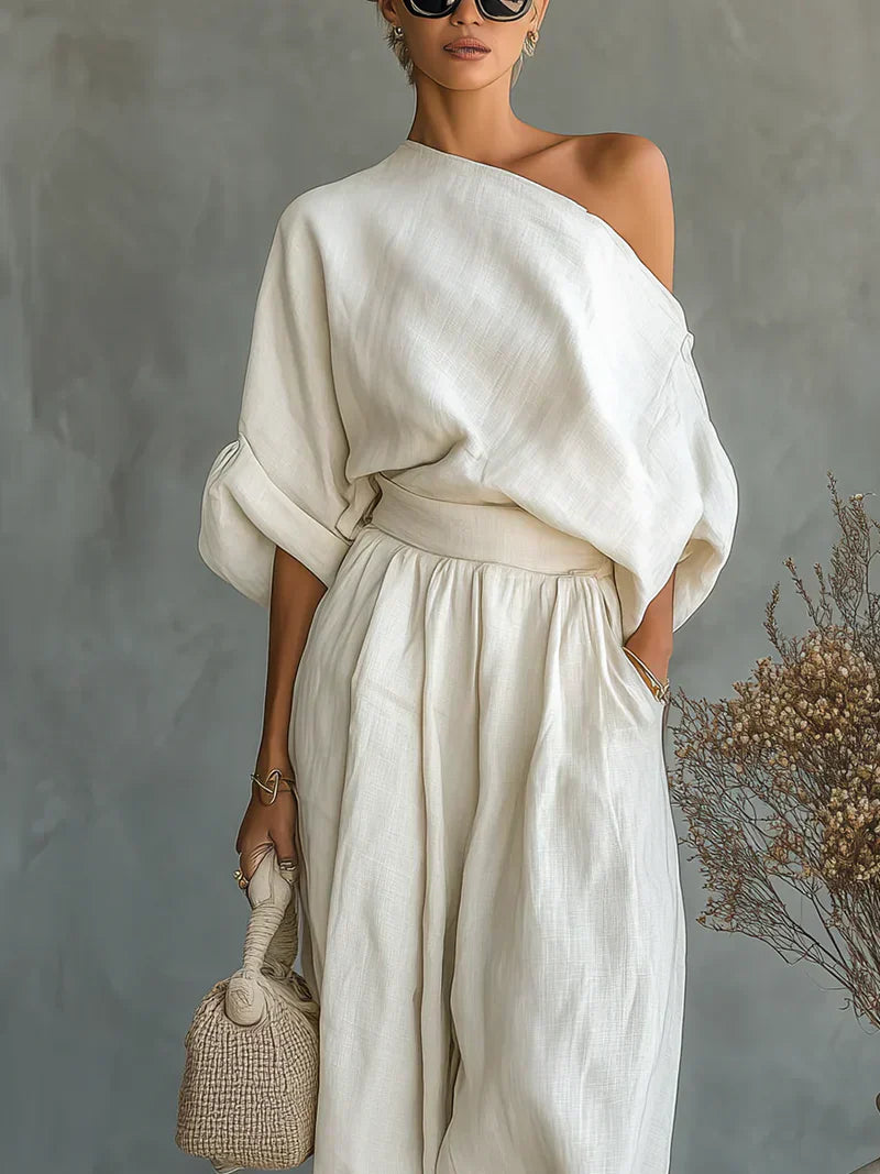 Helene | Zweiteiliges Set mit Off-Shoulder-Oberteil