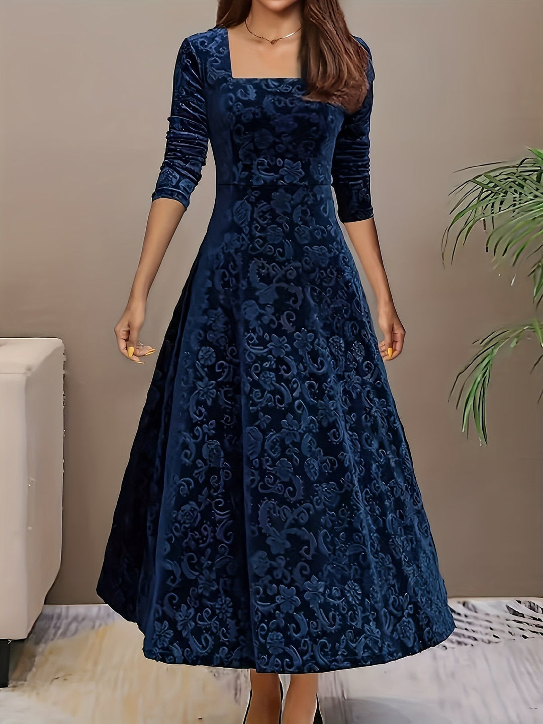 Isa | Maxikleid Elegante mit Muster