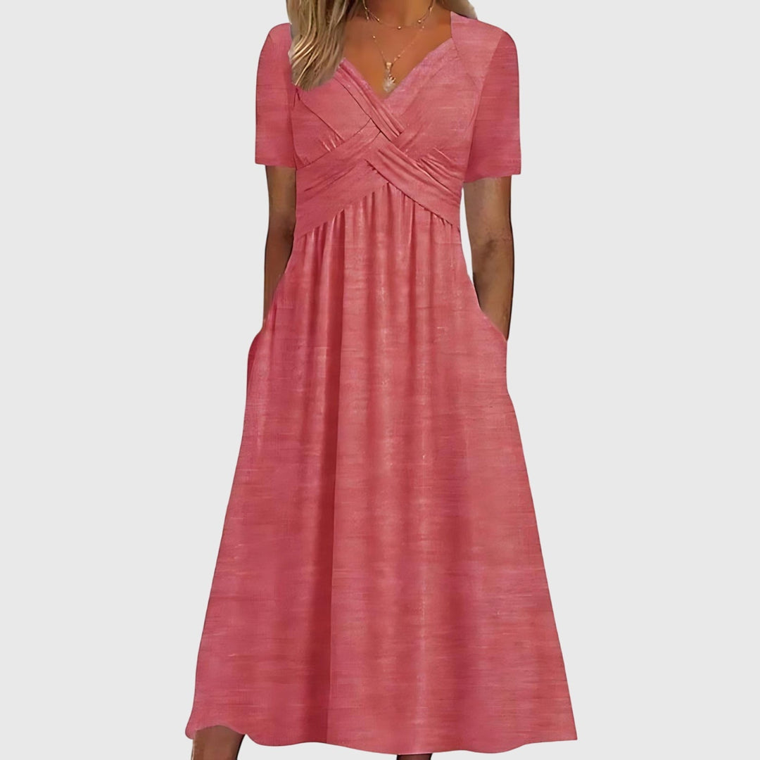 Renate | Midi Kleid mit Bauchkontrolle