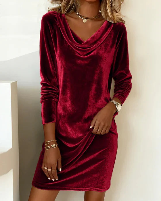 Isa | Weites Samtkleid
