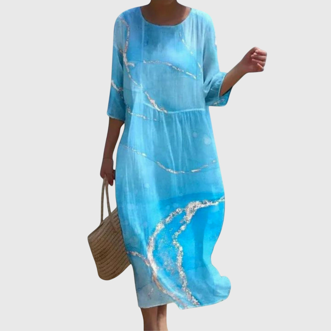 Nynke | Elegantes Maxi Blumenkleid