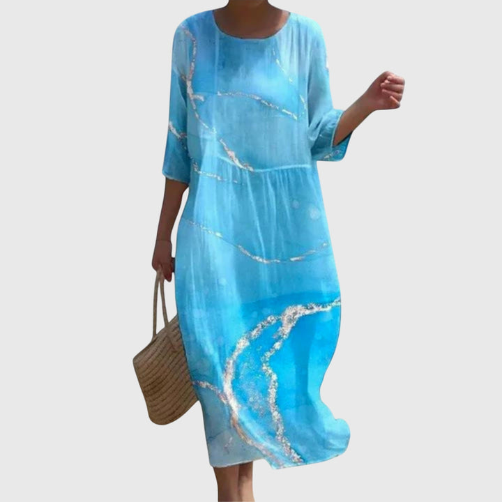 Nynke | Elegantes Maxi Blumenkleid
