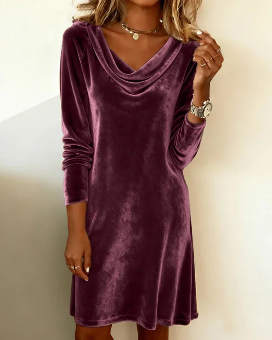 Isa | Weites Samtkleid