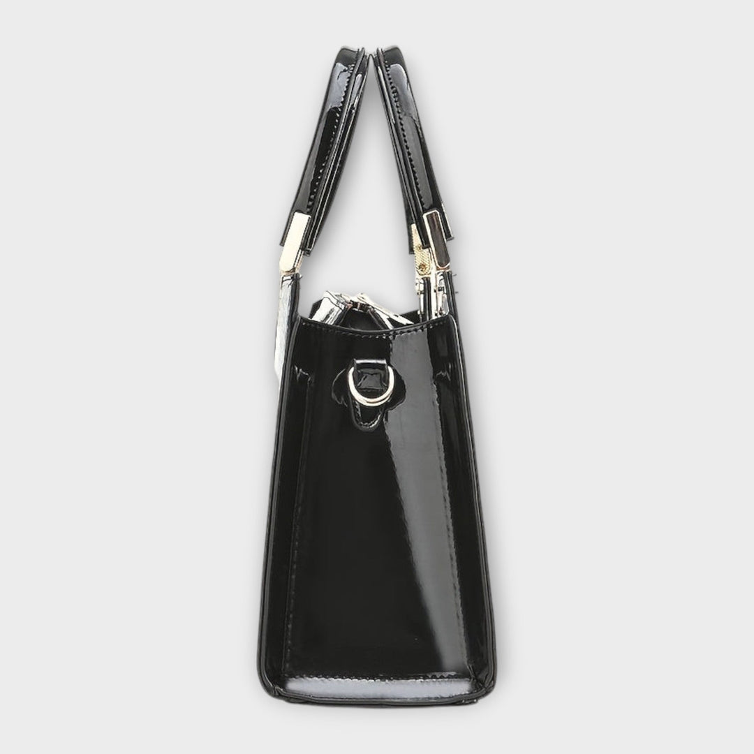 Carolien | Handtasche aus glänzendem Krokodilleder