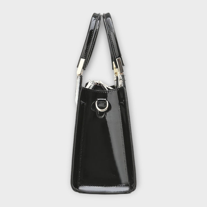 Carolien | Handtasche aus glänzendem Krokodilleder