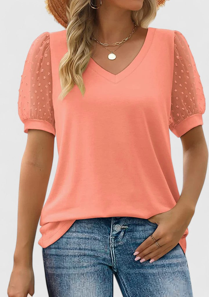 Truus | Bequemes V-Ausschnitt Top