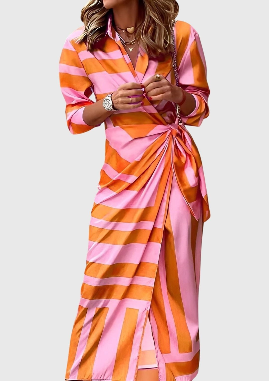 Mijntje | Elegantes Wickelkleid mit Print