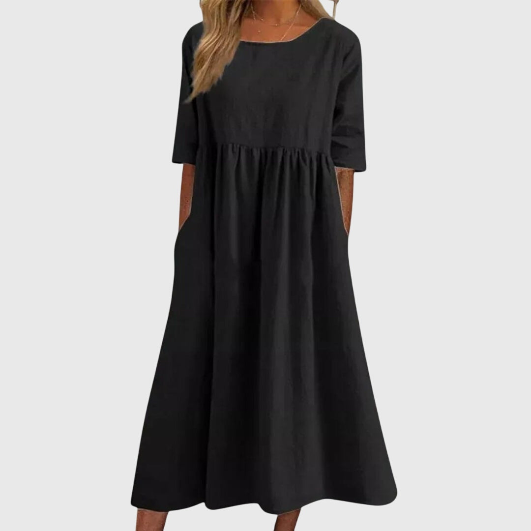 Sandra | Elegantes Kurzarmkleid