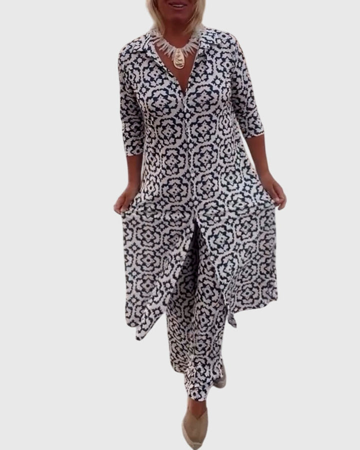 Jojanneke | Elegantes Vintage-Zweiteiliges Set
