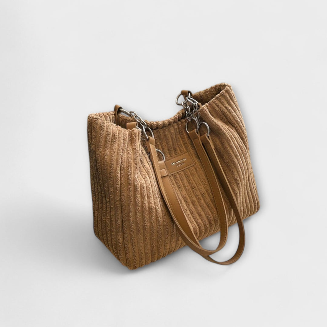 Corrie | Schultertasche aus weichem Kord