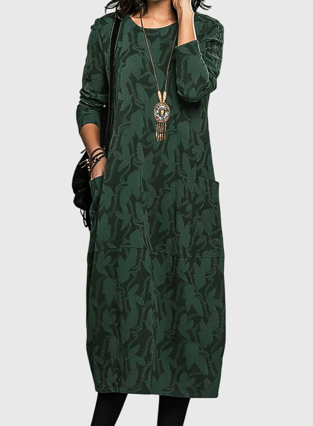 Janneke | Lässiges Kleid mit Rundhalsausschnitt