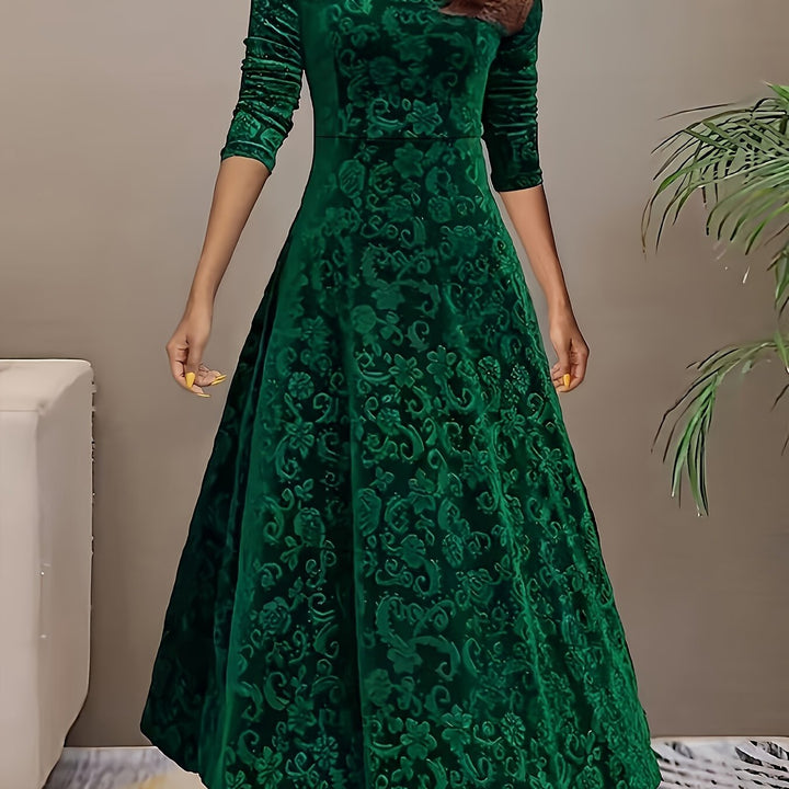 Isa | Maxikleid Elegante mit Muster
