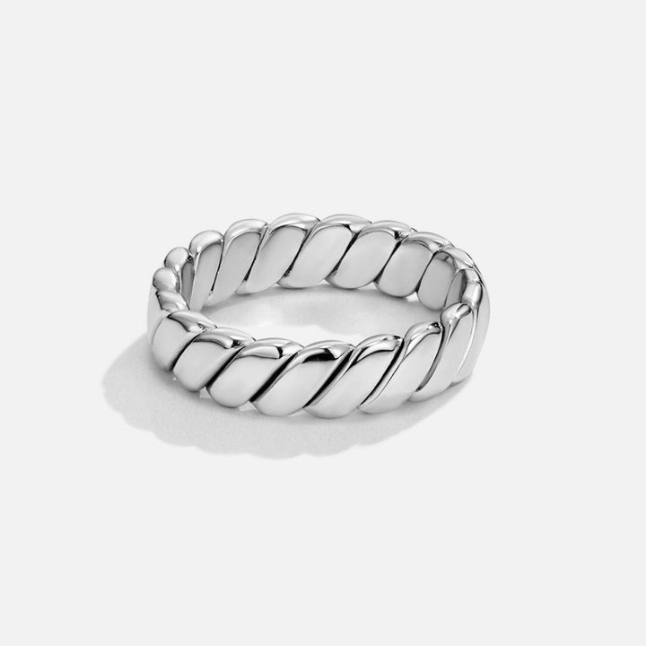 Spiralförmiger Infinity-Ring aus Silber Calira