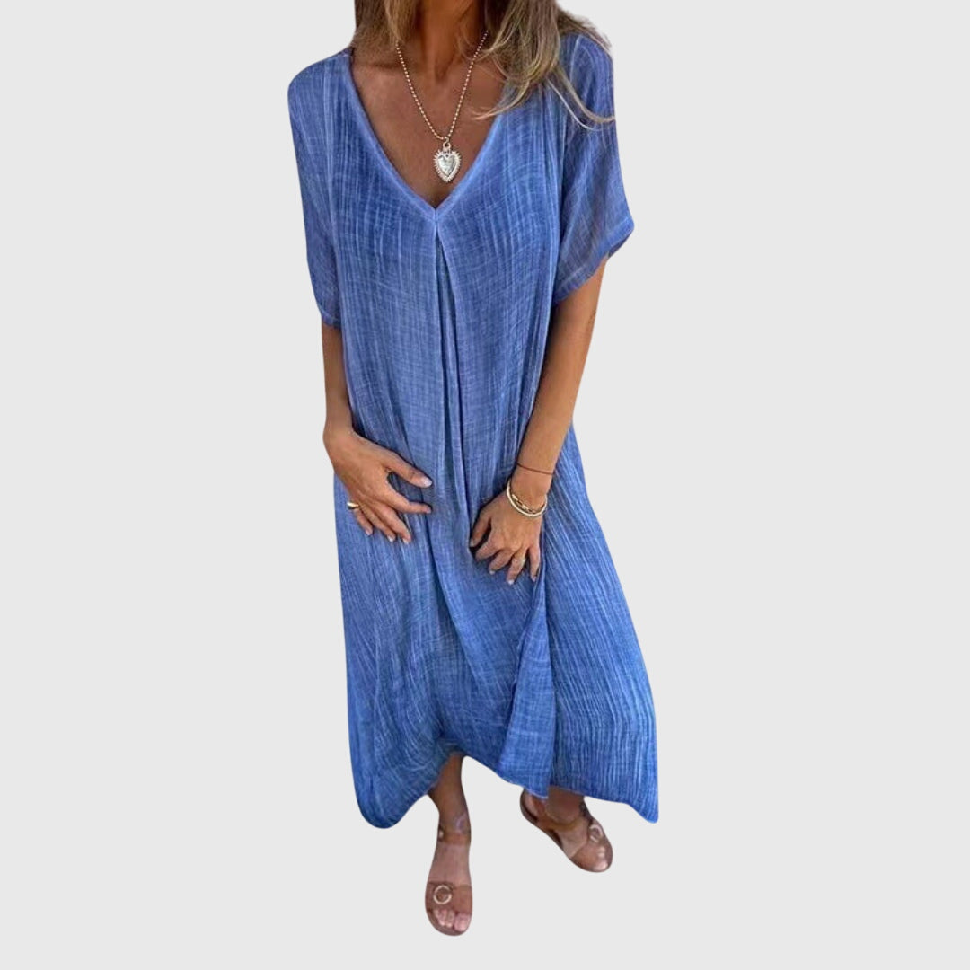 Mirjam | Leichtes und Elegantes V-Ausschnitt Kleid