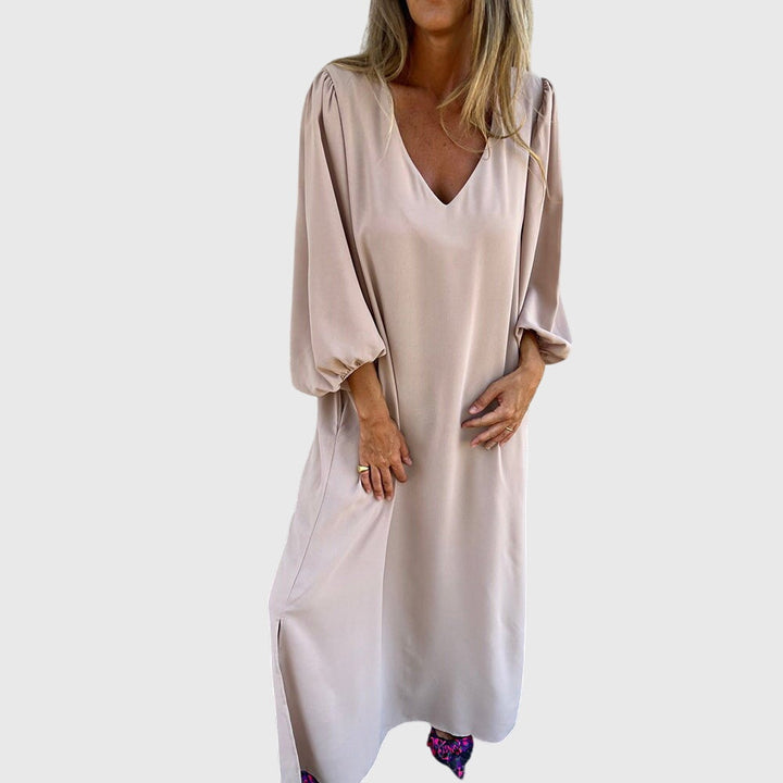 Imke | Lange Boho Kleid mit Taschen