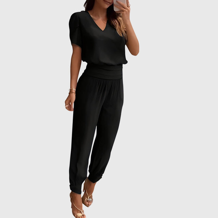 Melanie | Elegantes Blusen- und Hosen-Set