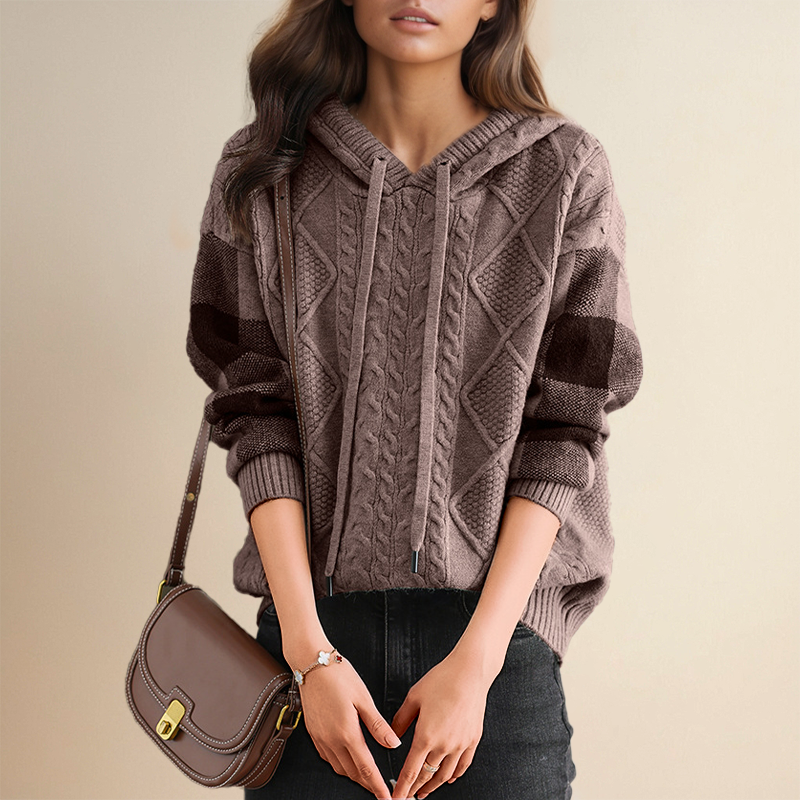 Isa | Gestrickter Hoodie