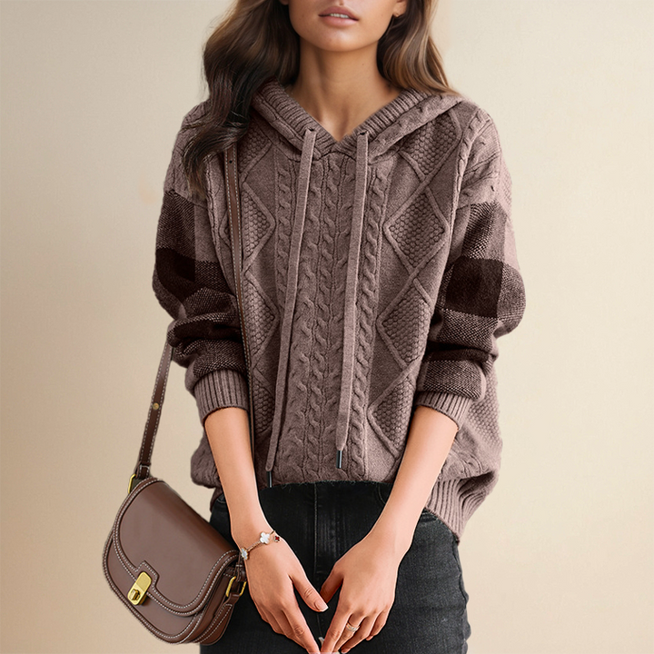 Isa | Gestrickter Hoodie