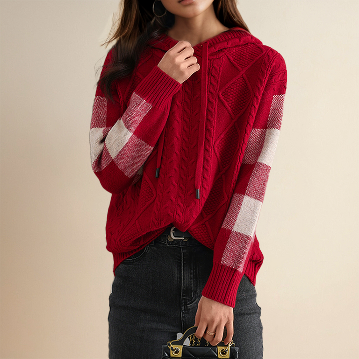 Isa | Gestrickter Hoodie