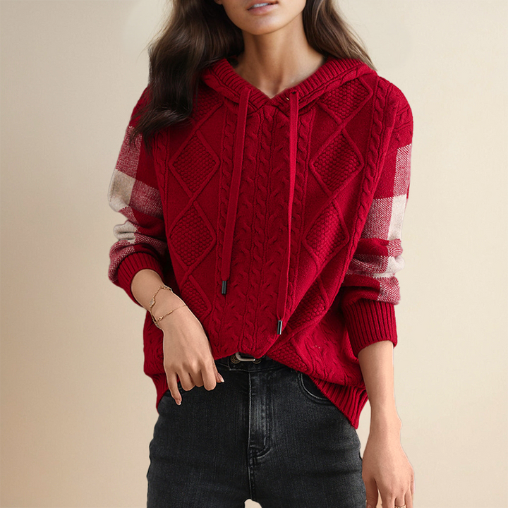 Isa | Gestrickter Hoodie