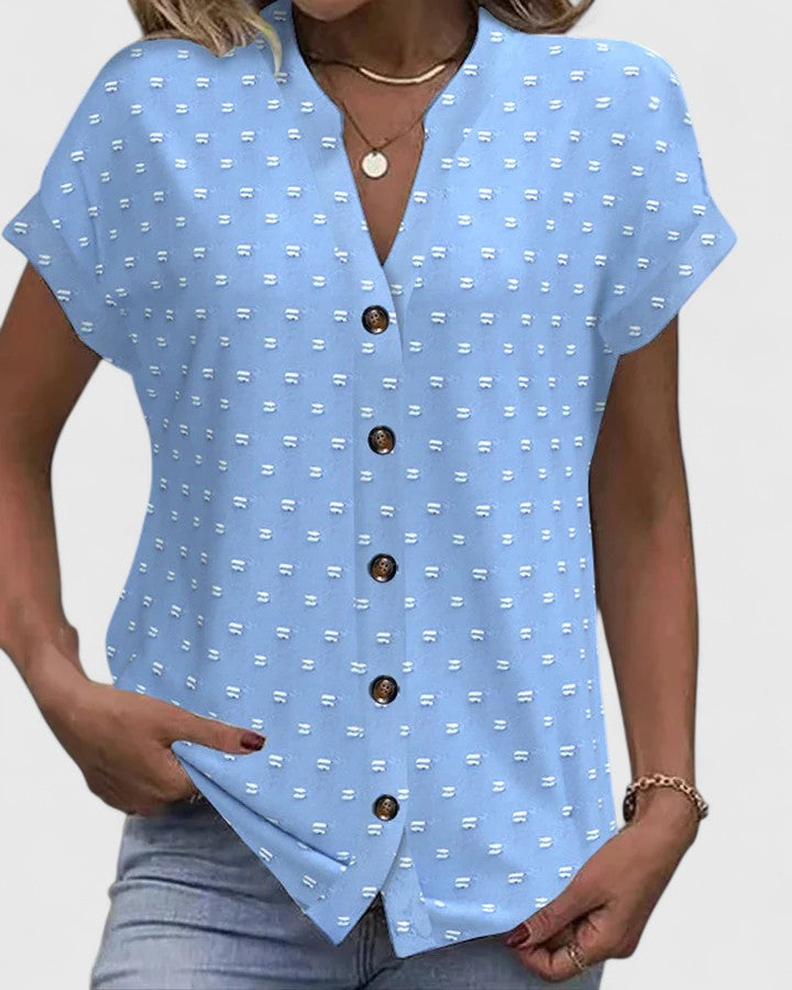 Rebecca | Bequeme V-Ausschnitt Bluse