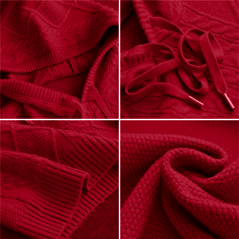 Isa | Gestrickter Hoodie