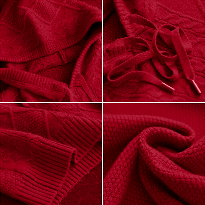 Isa | Gestrickter Hoodie