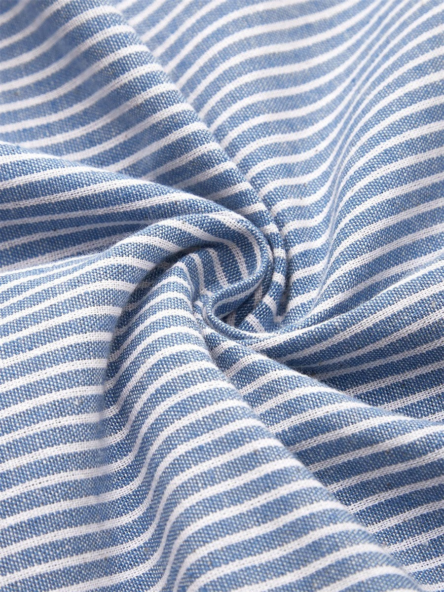 Wanda | Midi Gestreifte Kleid