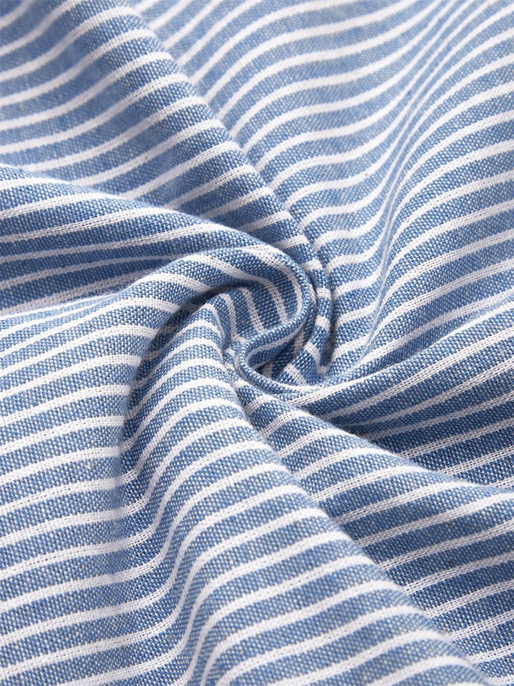 Wanda | Midi Gestreifte Kleid