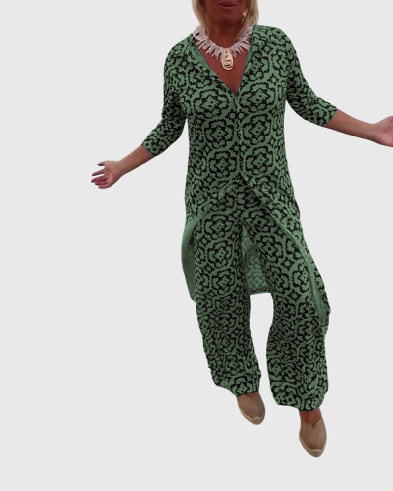 Jojanneke | Elegantes Vintage-Zweiteiliges Set