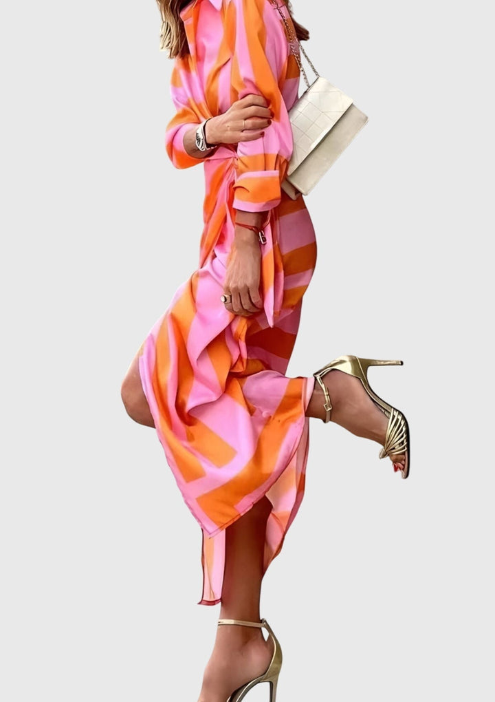 Mijntje | Elegantes Wickelkleid mit Print