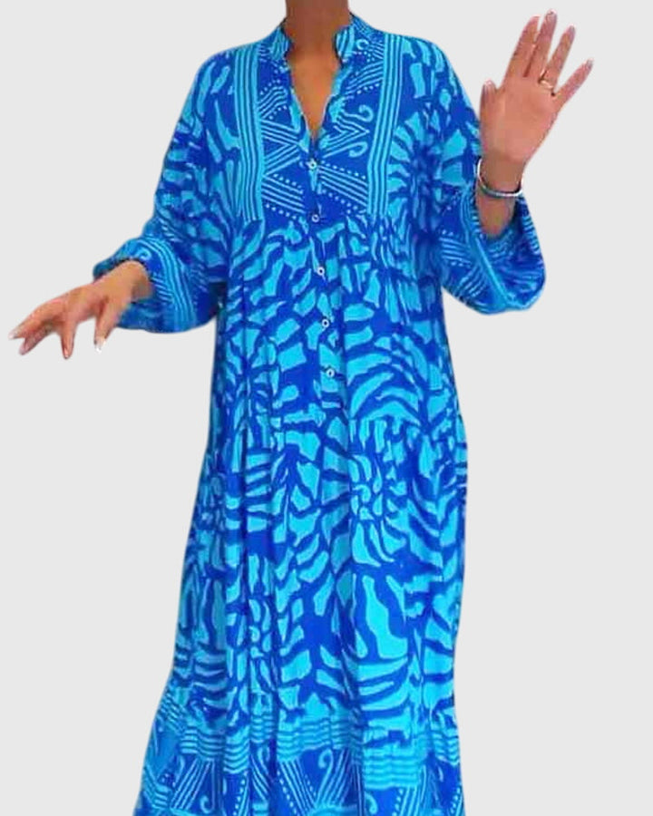 Lize | Maxi Kleid mit Eleganter Druck