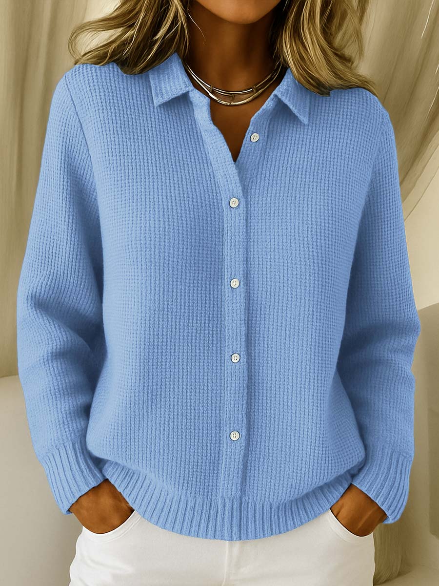 Charlotte | Strukturierte Strickjacke mit Knöpfen