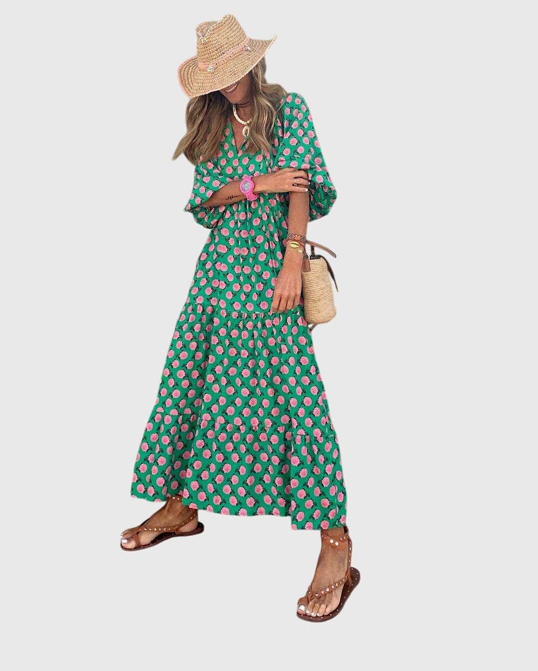 Heleen | Maxi Bohemian Kleid