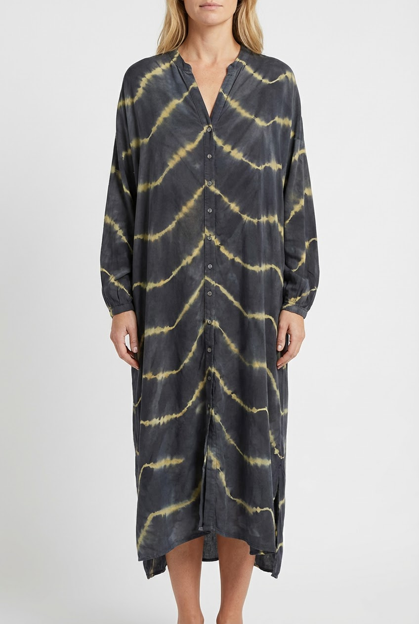 Manon | Elegante Boho Gestreifte Maxi Kleid