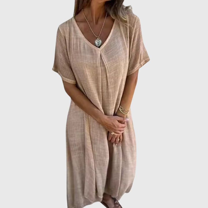 Mirjam | Leichtes und Elegantes V-Ausschnitt Kleid