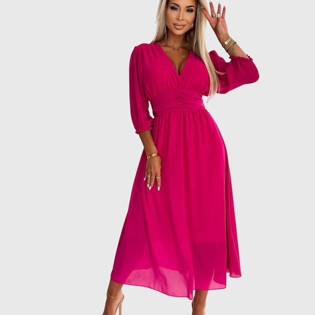 Lineke | Leichte Seiden Chiffon Kleid