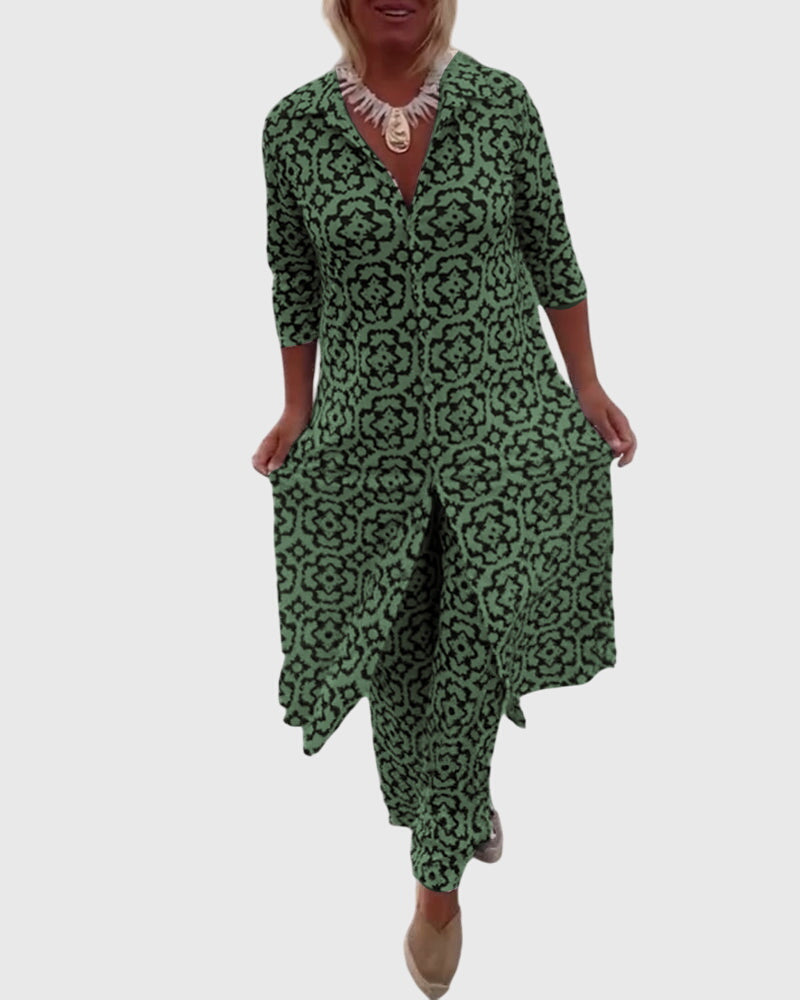Jojanneke | Elegantes Vintage-Zweiteiliges Set