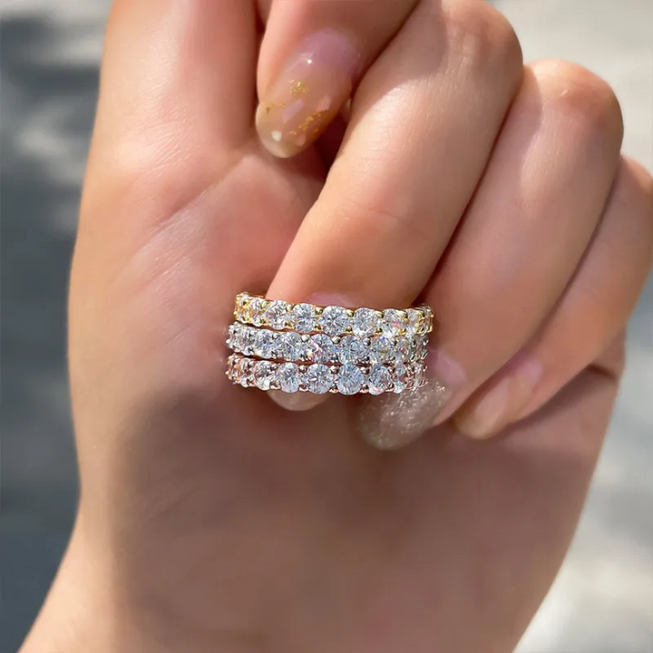 Élise – Diamantring mit doppeltem Band