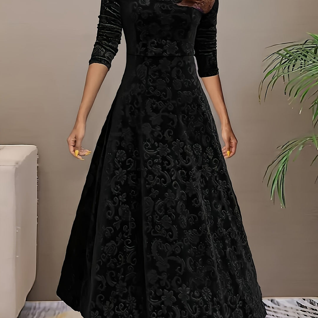 Isa | Maxikleid Elegante mit Muster