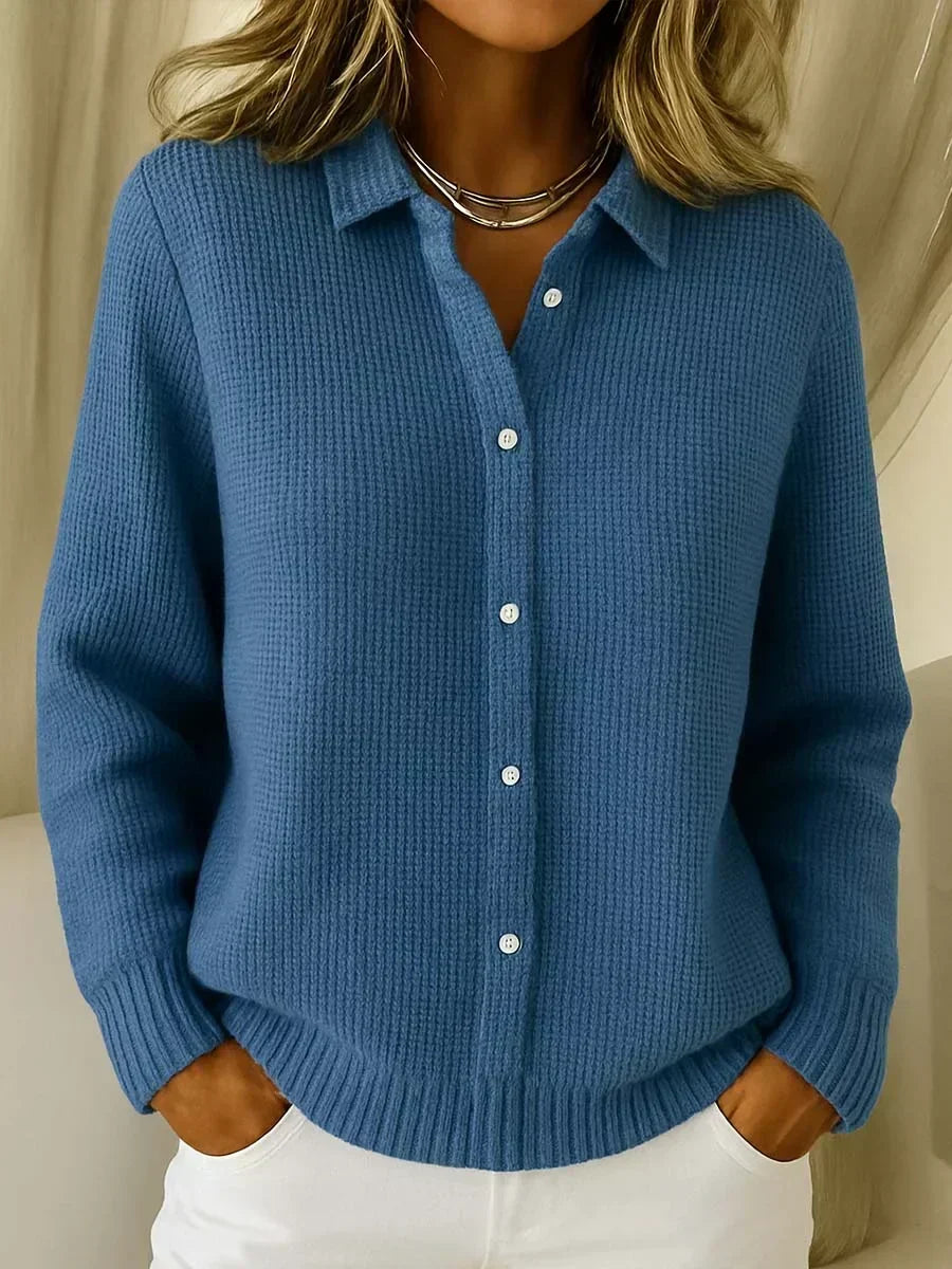 Charlotte | Strukturierte Strickjacke mit Knöpfen