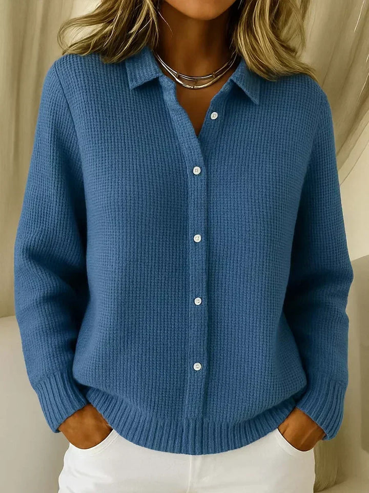 Charlotte | Strukturierte Strickjacke mit Knöpfen