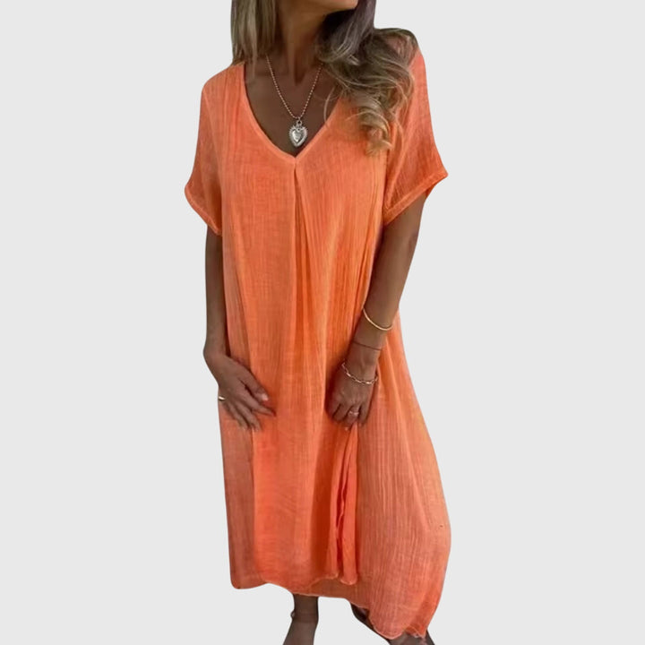 Mirjam | Leichtes und Elegantes V-Ausschnitt Kleid