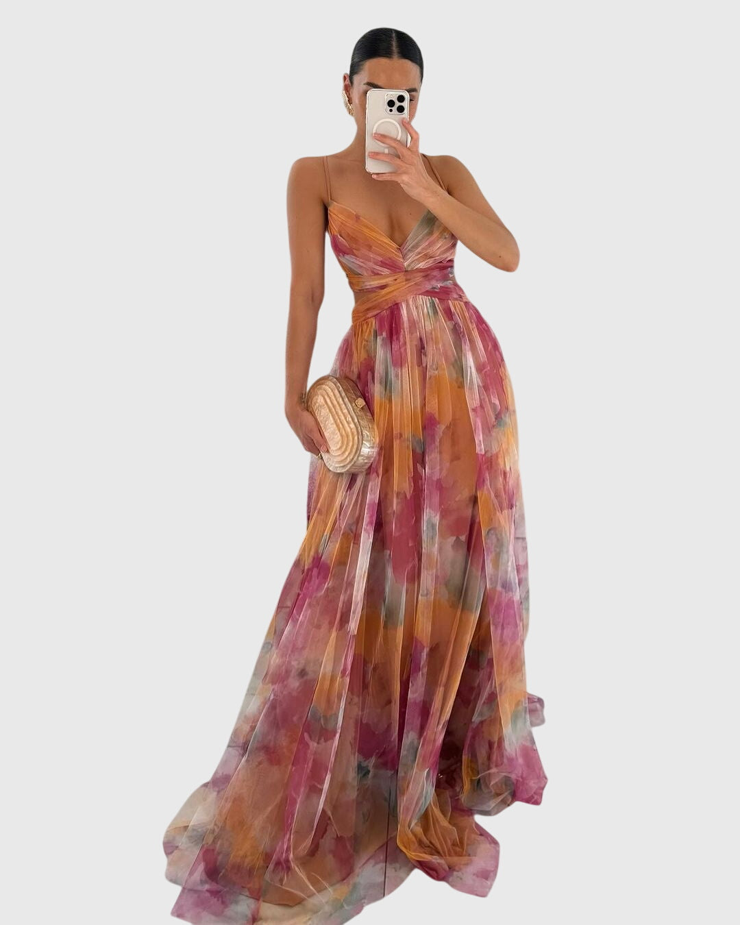 Caroline | Maxi Blumenkleid