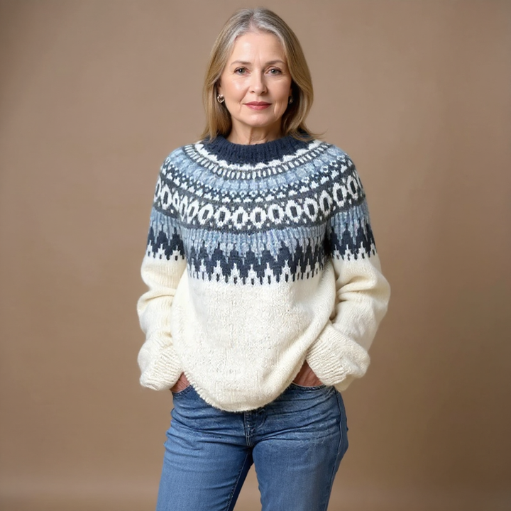 Klassischer isländischer Wollpullover