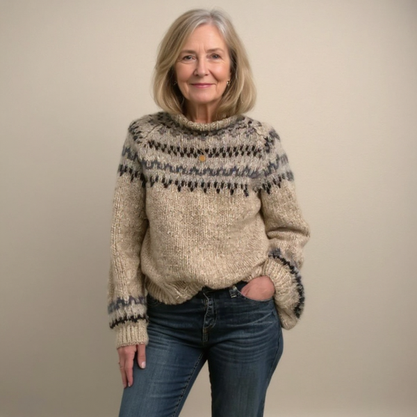 Klassischer isländischer Wollpullover